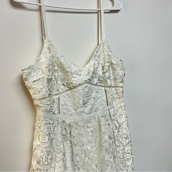 NWT Ted Baker White Ivory Lace Midi Dress Bridal Wedding Ted 5 US 12 XL $519 - Picture 4 of 10
